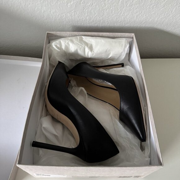 Jimmy Choo Kid Leather Romy 100 Pump Heel Black - Picture 6 of 7
